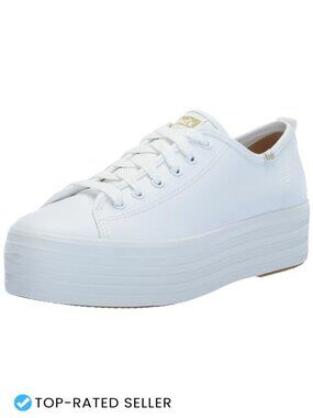 Keds Triple Up Leather Platform Sneakers Women's Lace Up Light Up Casual Shoes